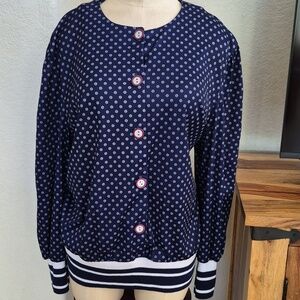 Leni Leni Vintage Made In The USA, Ballon Sleeve, button up Blouse SZ XLarge